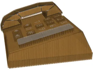 Cardboard Phone 3D Model preview