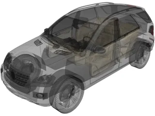 Mercedes-Benz ML500 3D Model preview