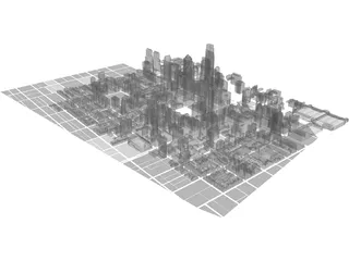 Philadelphia Downtown 3D Model preview