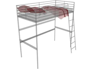 Bed IKEA 3D Model preview