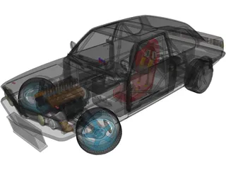 BMW E21 Drift Edition 3D Model preview
