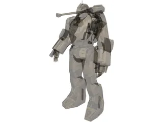 Ironman Hammer Drone Robot 3D Model preview