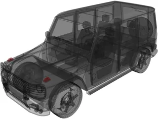 Mercedes-Benz G-Glass 3D Model preview