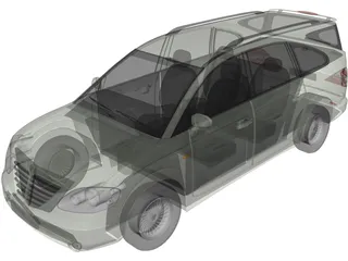 SsangYong Rodius 3D Model preview