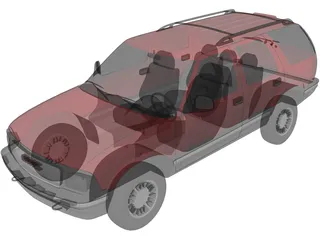 GMC Jimmy (1995) 3D Model preview