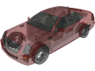 Cadillac STS 3D Model preview