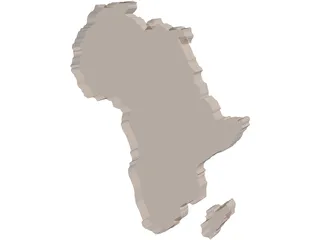 Africa Map 3D Model preview