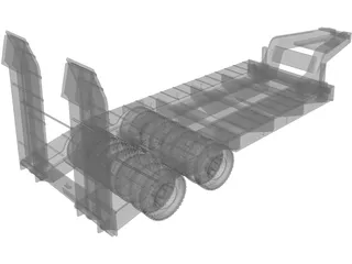 Kraz Trailer 3D Model preview