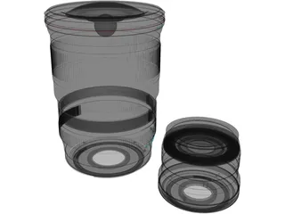 Canon Lenses 3D Model preview