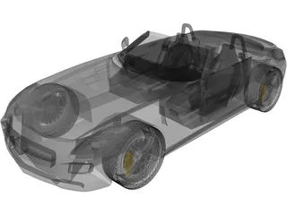 Mercedes-Benz SLS AMG Roadster (2012) 3D Model preview