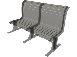 Bench 3D Model preview