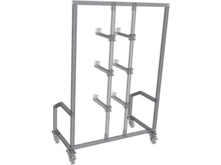 Fixture Rack 3D Model preview