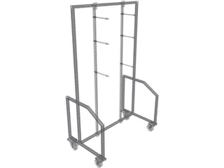 Fixture Shelve Rack 3D Model preview