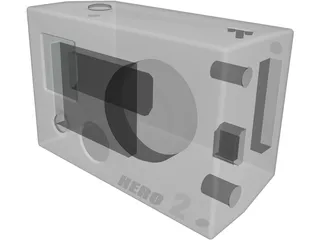 GoPro HD Hero 2 3D Model preview