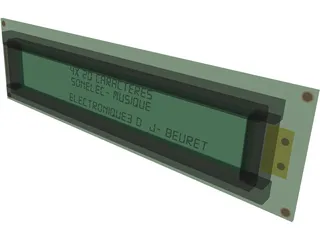 LCD 4x40 3D Model preview