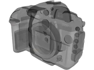 Nikon D200 3D Model preview
