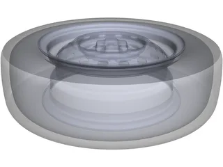 Toyota Corolla Wheel 3D Model preview