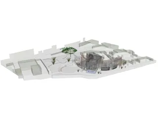 Cultural Center 3D Model preview