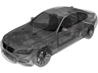BMW M3 E92 3D Model preview