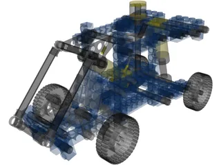Lego Car 3D Model preview