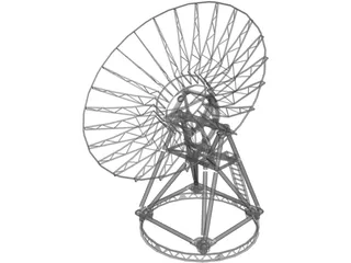 Satellite Dish 3D Model preview
