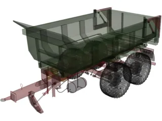 Hilken Trailer HI2250SMK 3D Model preview