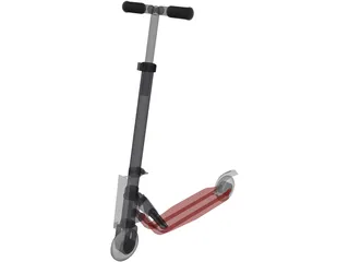 Childs Folding Scooter 3D Model preview