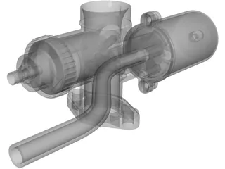 Jikov Czech Carburetor 3D Model preview