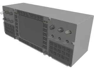 F-14A Cockpit Panel 3D Model preview