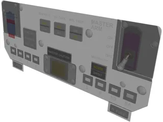 F-14A ACM Panel 3D Model preview