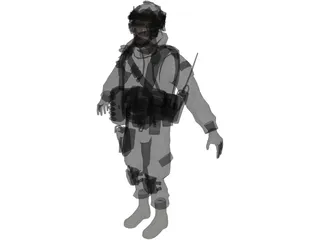 Soldier 3D Model preview