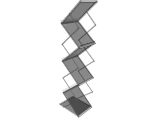Foldable Brochure Holder 3D Model preview