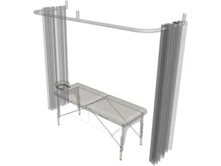 Massage Table 3D Model preview