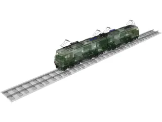 Locomotive Train Russian 3D Model preview