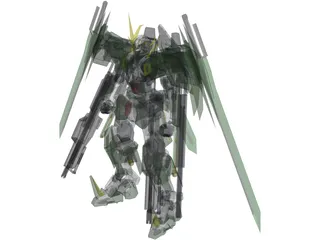 Gundam Dynames Third 3D Model preview