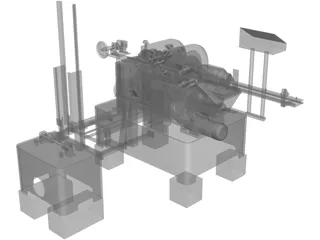 Sandwich End Cutting Tool 3D Model preview