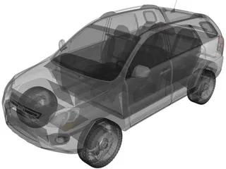 Kia Sportage (2009) 3D Model preview