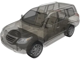 Lexus LX570 (2010) 3D Model preview
