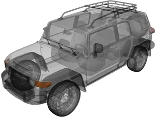 Toyota FJ Cuiser (2011) 3D Model preview