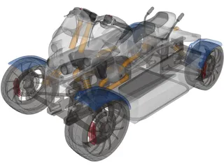 Quad Concept 3D Model preview