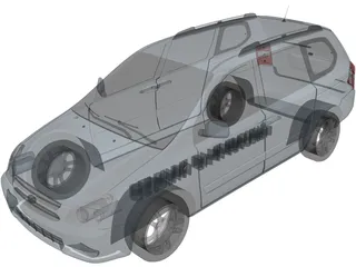 Kia Carnival Sedona 3D Model preview