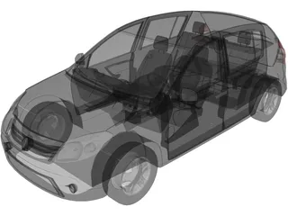Renault Sandero 3D Model preview