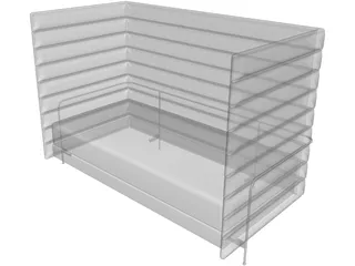 Sofa Alcove Bouroulec 3D Model preview