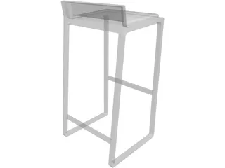 Bar Stool Joe 3D Model preview