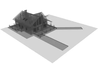 House in Noida 3D Model preview