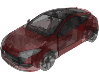 Renault Megane RS 265 (2013) 3D Model preview