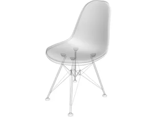 Plastic Side Chair 3D Model preview