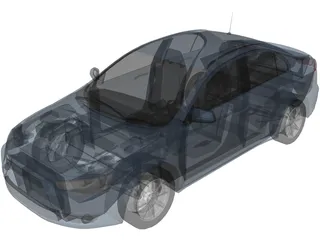 Mitsubishi Lancer ES 3D Model preview