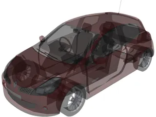 Renault Clio Sport 3D Model preview