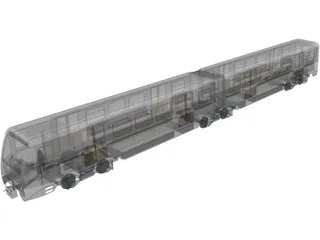 Train 3D Model preview